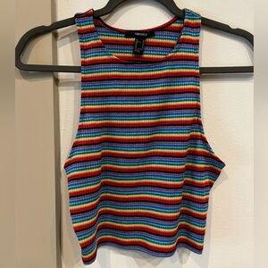 Rainbow forever 21 tank
